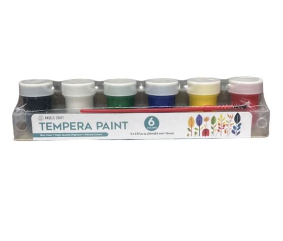 TEMPERA PAINT 6 COLORS